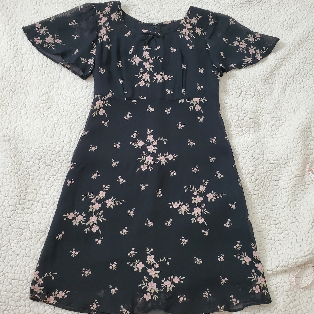 CDC Floral Rayon Dress Size 4P